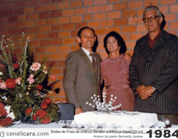 1984: Bodas de Prata de Artêmio Serafim e Adelícia Giassi