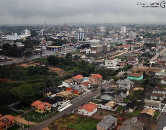 Vista aérea do Centro de Içara